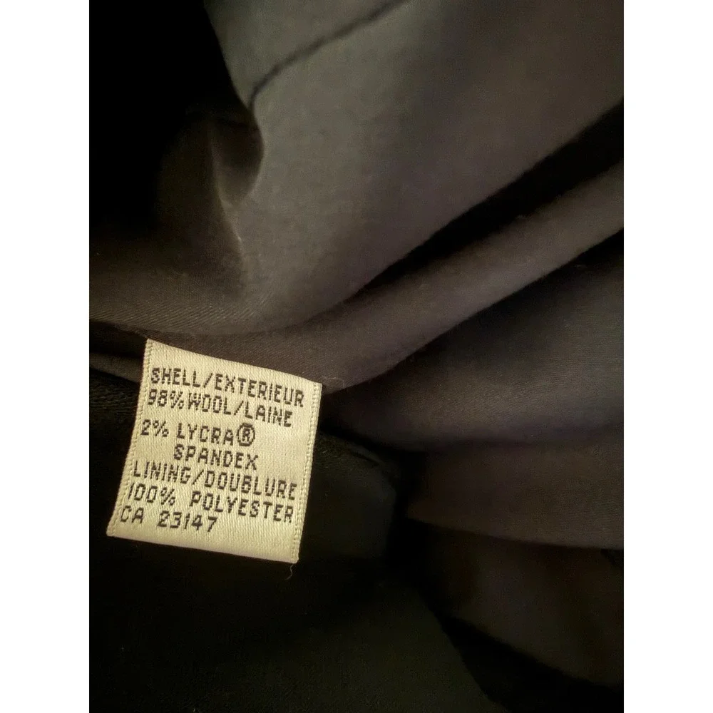 Talbots Petites Black Wool Blend Three Button Blazer Jacket Women old money‎ 4P